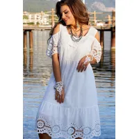 Платье Vittoria Queen 18523 белый Платье Vittoria Queen 18523 белый
