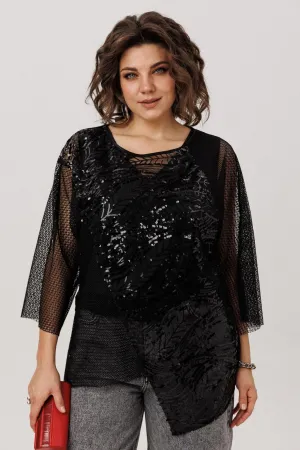 Блузка Anelli 1781 черный авантюрин