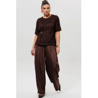 Блузка Mislana 1280 шоколад