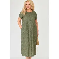 Платье Lady Three Stars 2487 олива