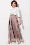 Платье Anastasia Mak 1229 жемчужный+капучино Платье Anastasia Mak 1229 жемчужный+капучино