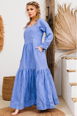 Платье Амулет 9922 голубой 164