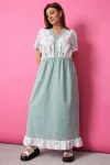 Платье Begimoda 1055 шалфей
