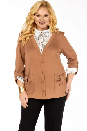 Блузка Элль-Стиль А-541/12 охра