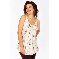 Блузка Avenue 0346 молочный, дизайн птички