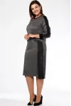 Платье Lady Style Classic 1733/1 Черный с серым