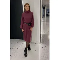 Платье I3I Fashion 103/6 бордо с люрексом