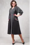 Платье Avanti 1307 серо-чёрный