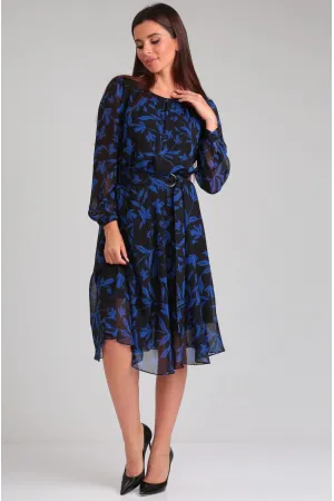 Платье Verita 2239 Черный с синим