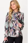 Блузка Talia Fashion 422 бирюза+черный