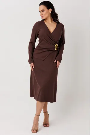 Платье Mislana 1291 коричневый
