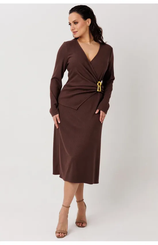 Платье Mislana 1291 коричневый