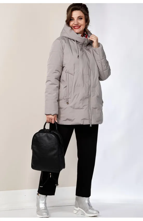 Куртка Shetti 2140 бежево-серый