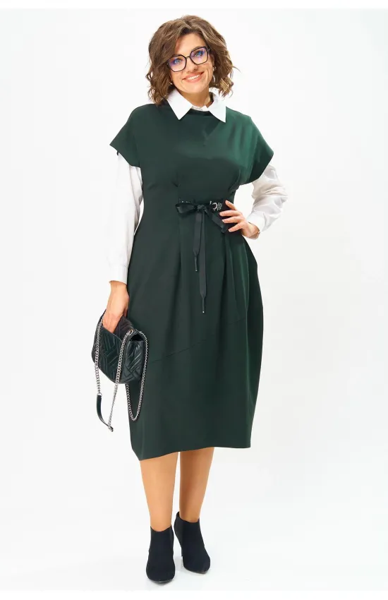 Платье Michel Chic 2176 тёмная хвоя new