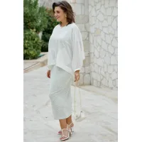 Платье Vittoria Queen 28693пл молочно-салатовый