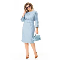 Платье Карина Делюкс М-1369 голубой