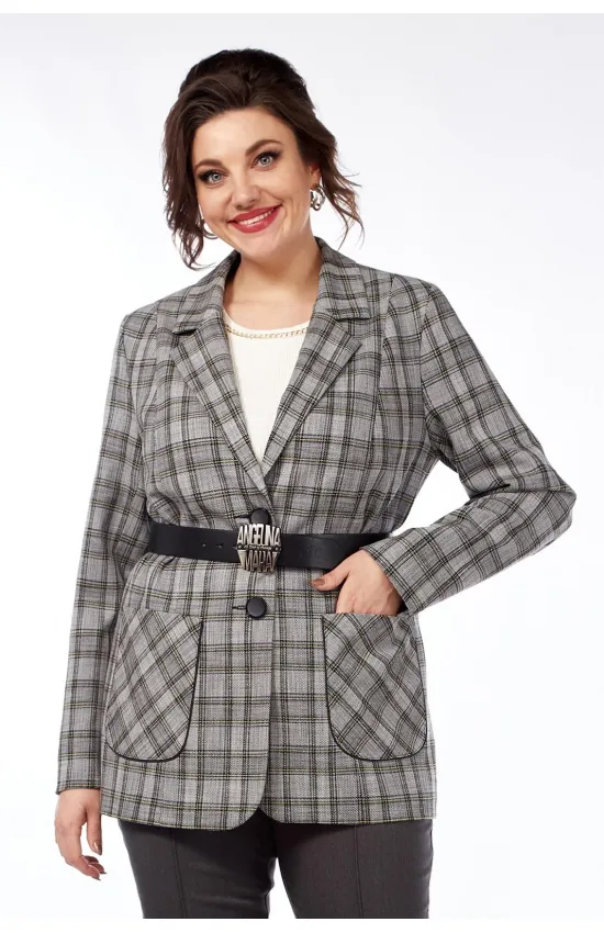 Пиджак Matini М4.1359/1 серый+клетка
