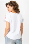 Блузка Rumoda 2258 бело-розовый