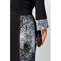 Платье Eva Grant 7220Д черный + серный