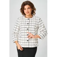 Пиджак Белэльстиль 861-259 бело-черный