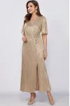 Платье Mira Fashion 5394-2 бежевый