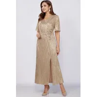 Платье Mira Fashion 5394-2 бежевый