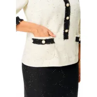 Платье Vi Oro 1216-2 молочный-черный