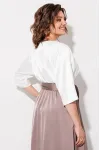 Платье Anastasia Mak 1229 жемчужный+капучино Платье Anastasia Mak 1229 жемчужный+капучино