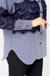 Блузка Svetlana Style 5032 синий+узор Блузка Svetlana Style 5032 синий+узор