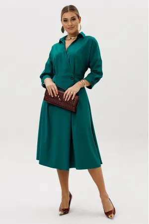 Платье Anastasia 1229-1 изумрудный