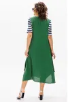 Платье Michel Chic 2178 зелёный+полоска