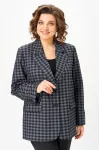 Пиджак Rishelie 1014 серый+клетка