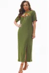 Платье Mali 424-038 хаки