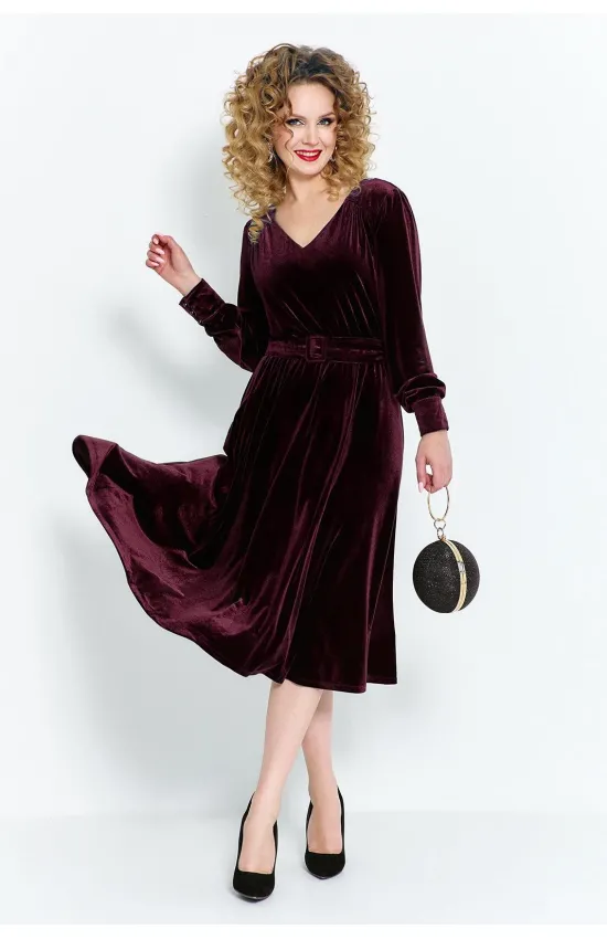 Платье Euromoda 492 вишнёвый