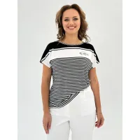 Блузка Condra Deluxe 16246 черно-белый