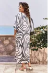 Платье Vittoria Queen 25283 дизайн серый/молочный