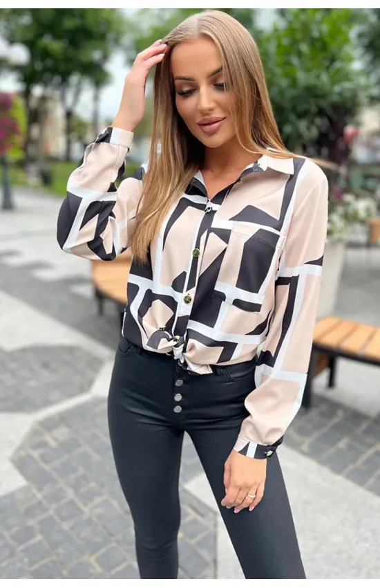 Блузка Nika.pl 040151 M&M-15 Бежевый