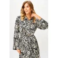 Платье Laikony L-943 черно-белый Платье Laikony L-943 черно-белый