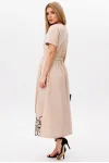 Платье Faufilure C1767 Бежевый Платье Faufilure C1767 Бежевый