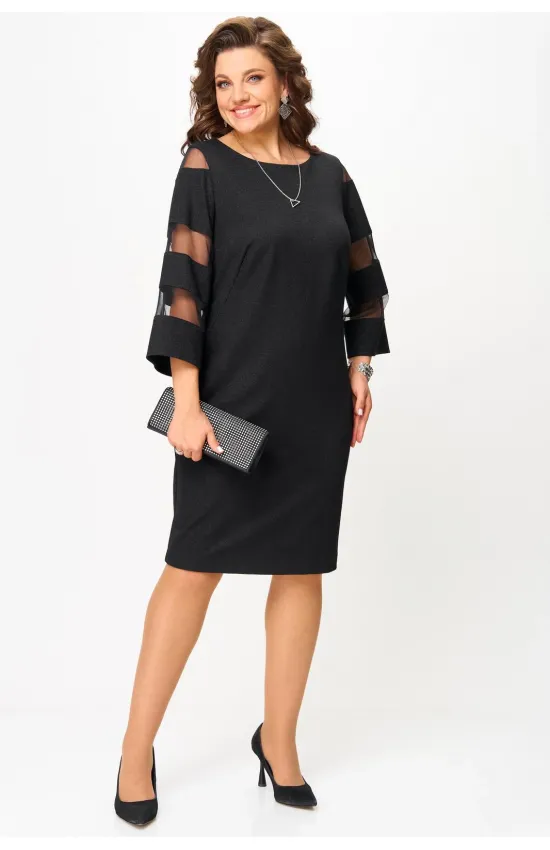 Платье Карина Делюкс М-1368 черный