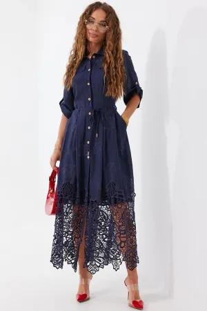 Платье Vesnaletto 4458-3 темно-синий