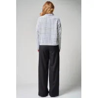 Кофта Laikony L-001-1 клетка графит Кофта Laikony L-001-1 клетка графит