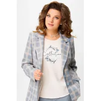 Пиджак Fita 20582 Сида серо-бежевый