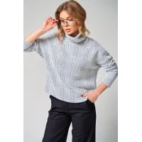 Кофта Laikony L-001-1 клетка графит Кофта Laikony L-001-1 клетка графит