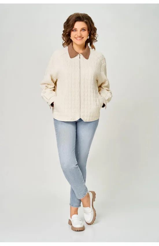 Куртка Дали 7071 молочный