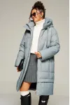 Пальто Beautiful & Free 8022 серо-голубой