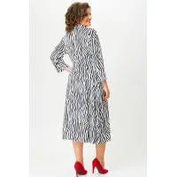 Платье Via-Mod 649 черно-белый
