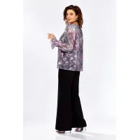 Блузка Swallow 803.6 серо-розовый