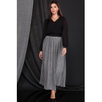 Платье Faufilure  Outlet 1013С черный+серый