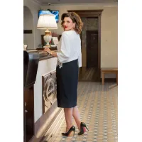 Платье Vi Oro 1231 белый-черный